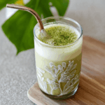Banana Matcha Latte drink
