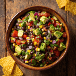 texas caviar recipe with black beans, corn, avocado