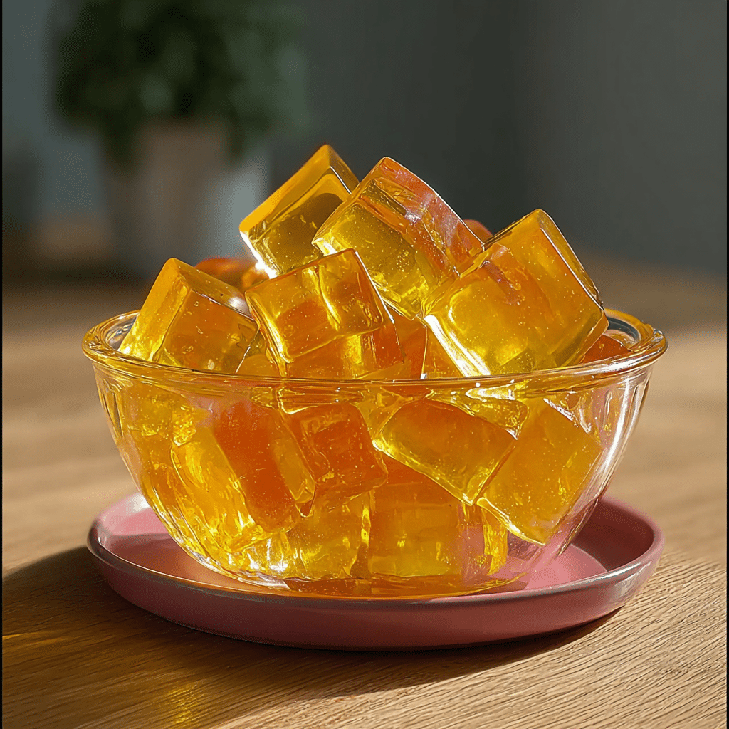 Gelatin Trick For Weight Loss: Easy Appetite Control That Works 14 Gelatin trick for weight loss cubes served in a clear glass bowl