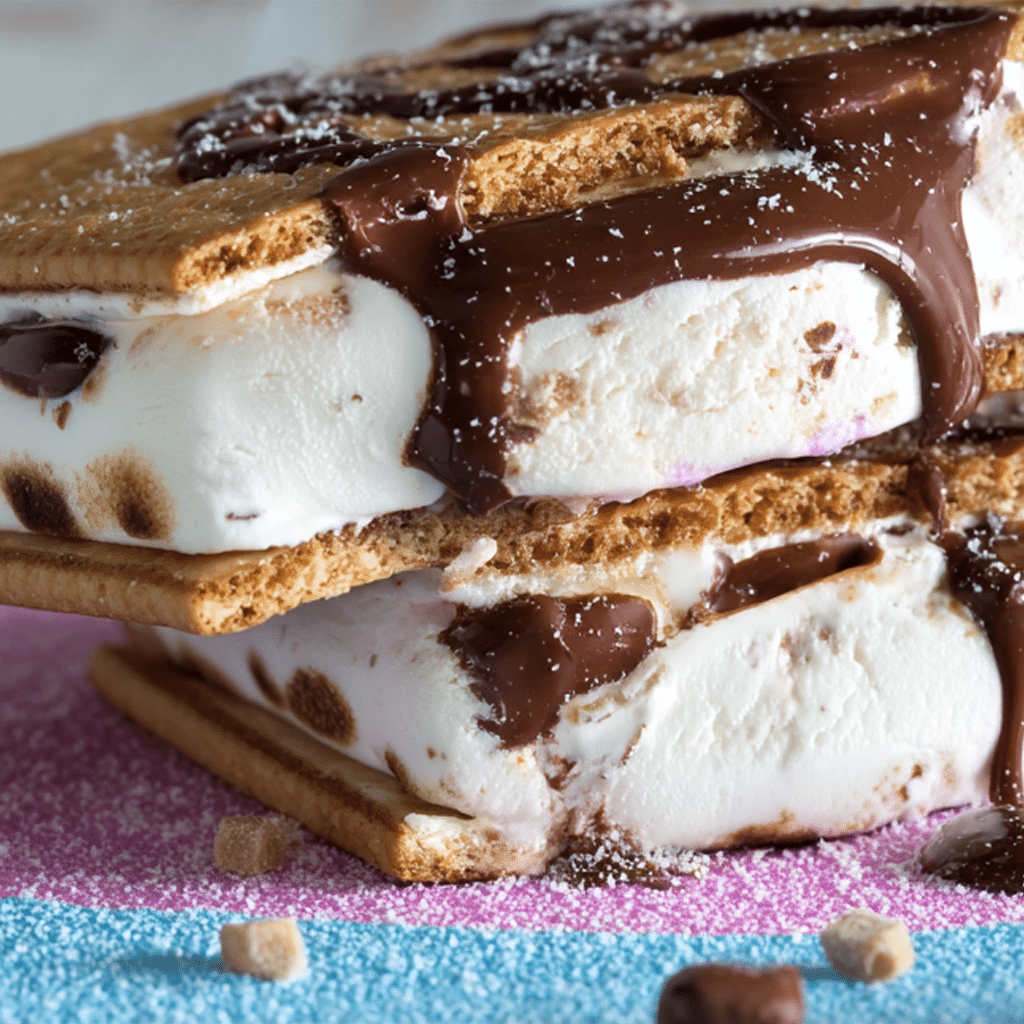 Pop-Tart Ice Cream Sandwich Recipe: Cool, Creamy, and Easy to Make 16 Pop-Tart Ice Cream Sandwich with chocolate drizzle and vanilla ice cream