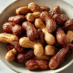 Boiled nuts recipe served in ceramic bowl