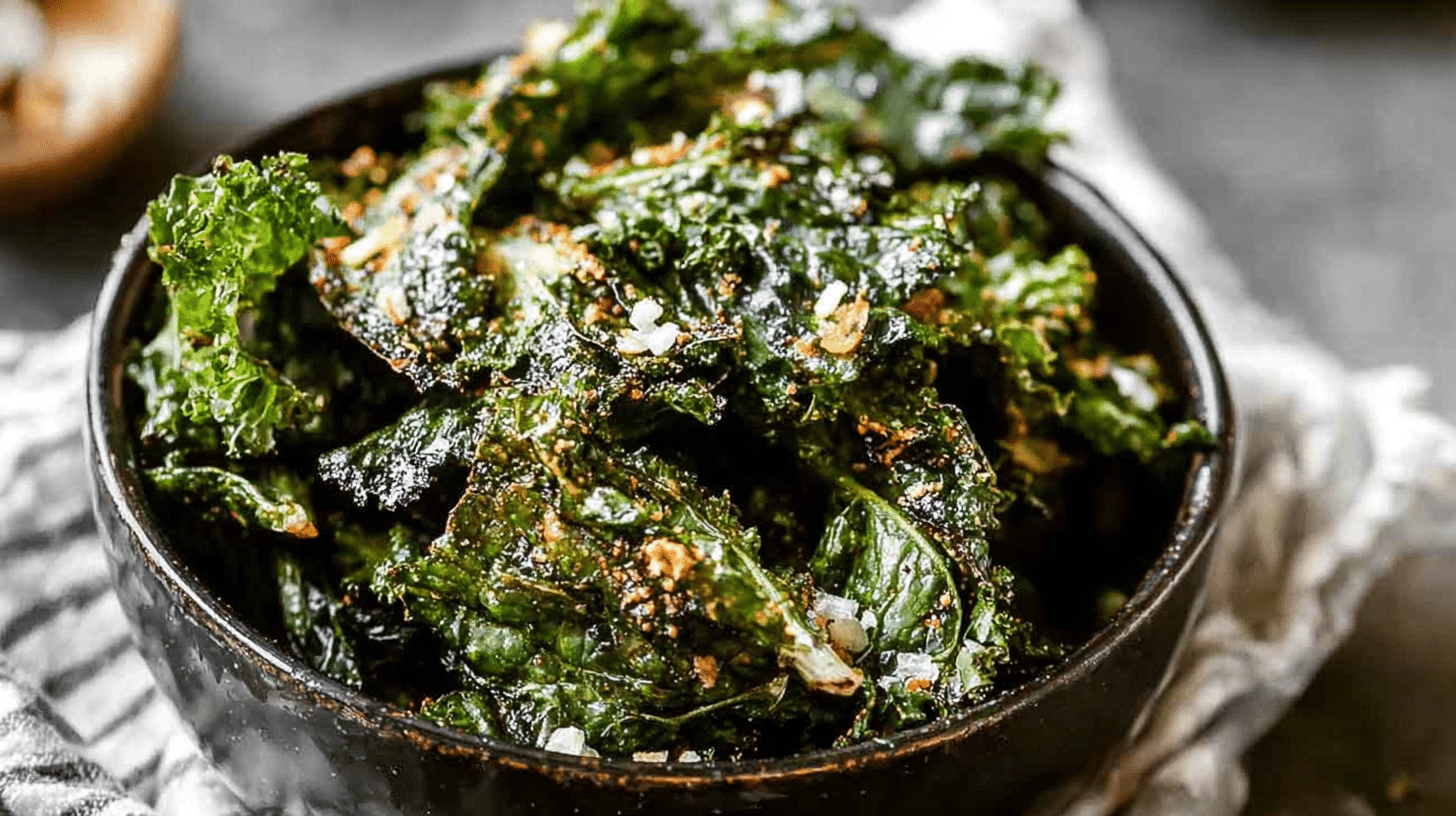Homemade Kale Chips Recipe: Easy, Crunchy & Healthy Every Time 15 Homemade kale chips recipe with garlic and parmesan, baked until crispy