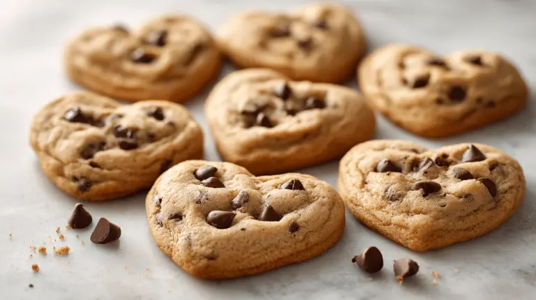 Heart-Shaped Valentine Cookies: 20 Irresistible Recipes 14 chocolate chip heart cookies soft chewy