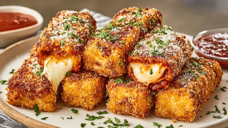 crispy lasagna mozzarella sticks recipe with cheese pull
