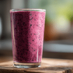 Finished glucose reset smoothie in a glass