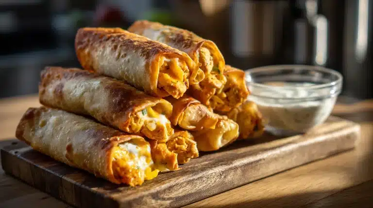 4 Chicken Egg Roll Ideas: Crispy Recipes & Methods 2 buffalo chicken egg rolls featured