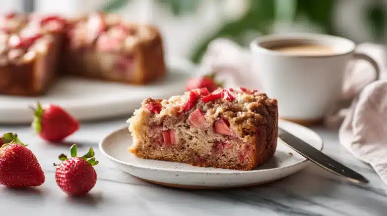 rhubarb cake recipes 7 strawberry rhubarb coffee cake featured