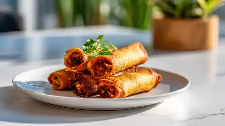 Game Day Egg Rolls Nobody Can Stop Eating 12 taco egg rolls featured 1