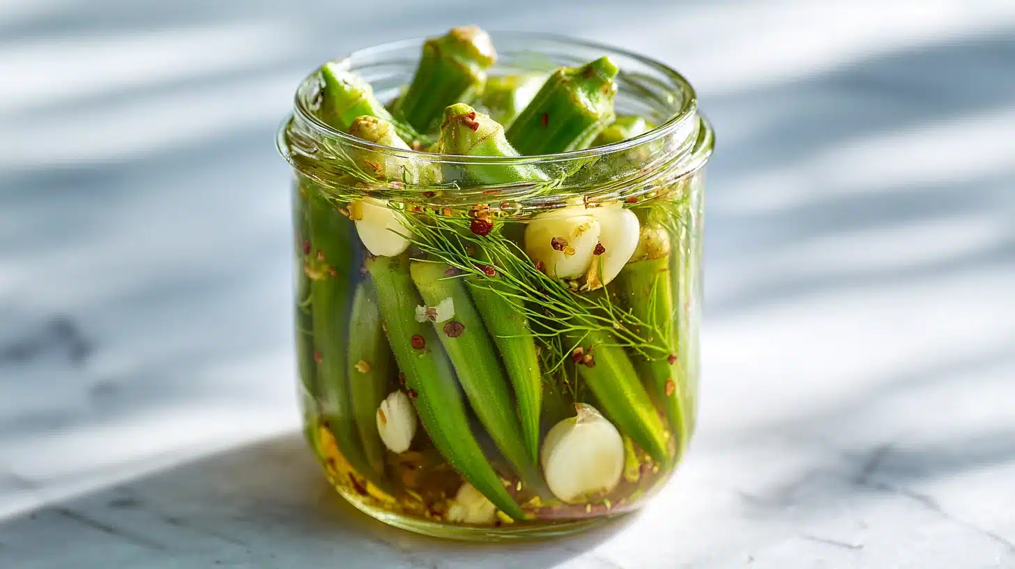 Ball Canning Recipe for Pickled Okra: Crispy, Tangy Jars Every Time 22 Ball canning recipe for pickled okra in sealed pint jars on wood