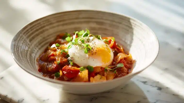 Authentic kimchi jjigae recipe in a bubbling clay pot with tofu and pork
