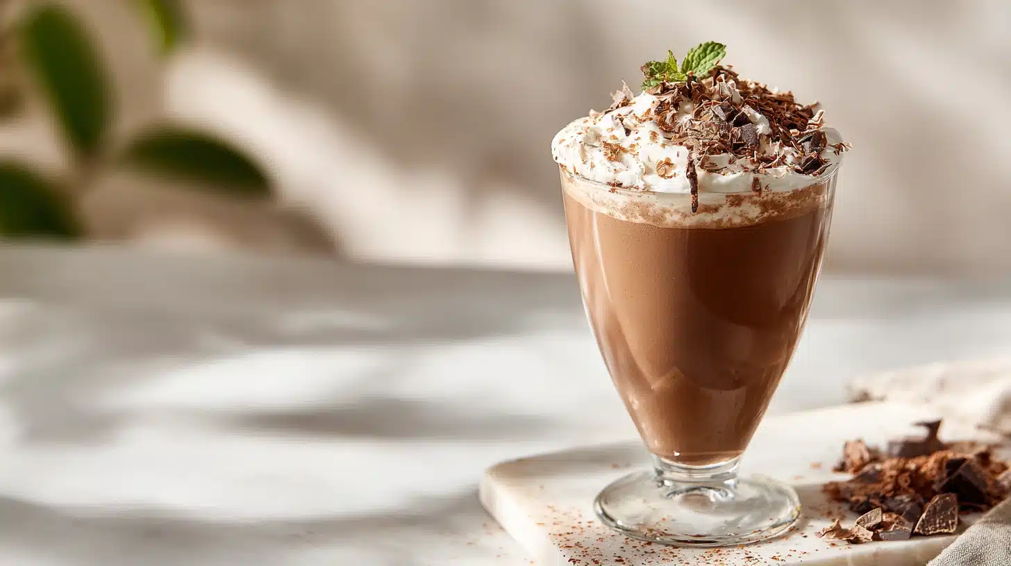Magnesium Hot Chocolate for Sleep: Your New Nightly Ritual 11 Steaming mug of magnesium hot chocolate for sleep dusted with cocoa powder