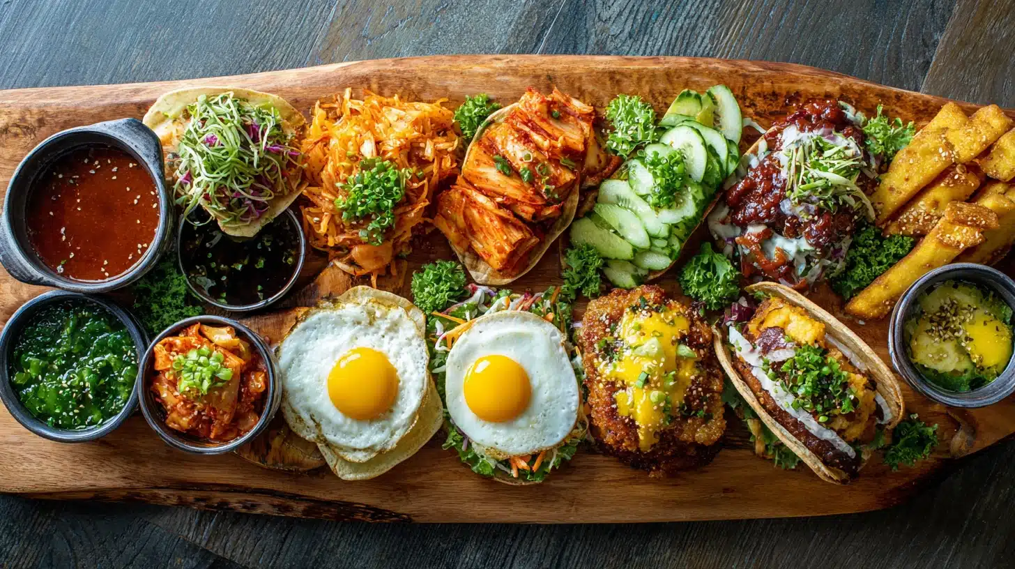 Tired of plain dinners? These 17 recipes with kimchi range from crispy pancakes and spicy ramen to loaded fries and fusion tacos—bold, tangy, and mostly under 20 minutes.