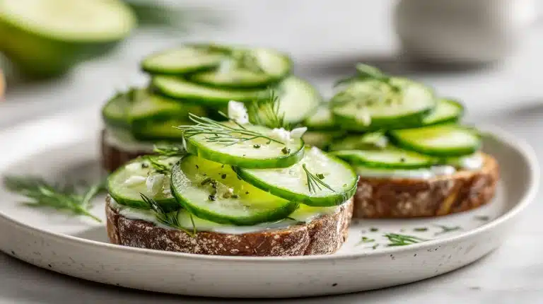 Two jars of homemade refrigerator pickles packed with cucumber spears and fresh dill