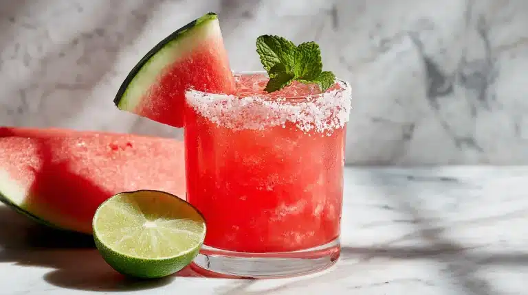 Best Watermelon Recipes: 10 Cool Summer Drinks & Treats 3 watermelon margarita featured