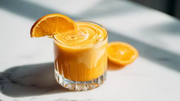 A refreshing adrenal cocktail recipe in a tall glass with citrus and salt.