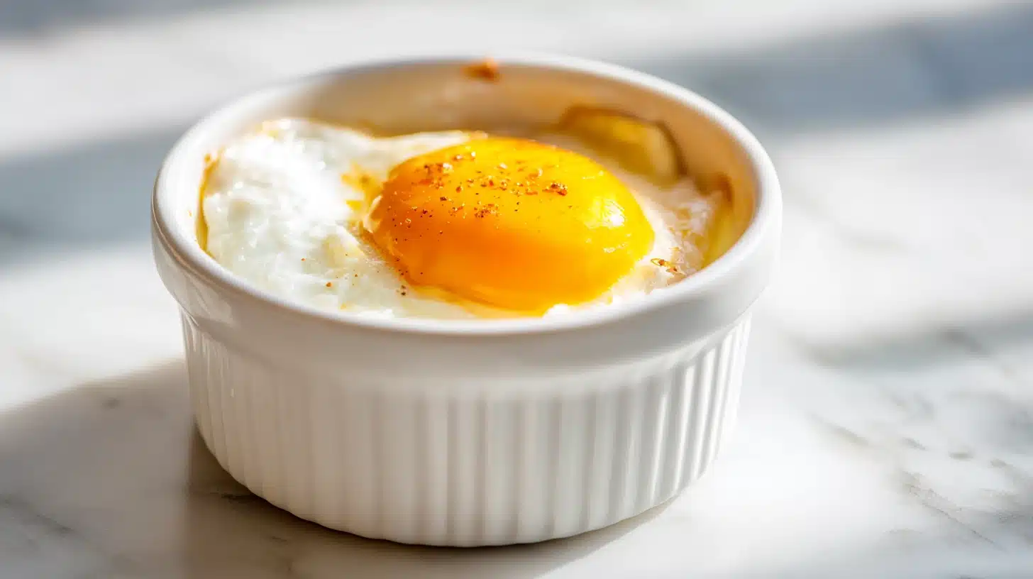 Air Fryer Poached Eggs: The No-Stovetop Method 15 Two perfectly cooked air fryer poached eggs on English muffins with hollandaise.