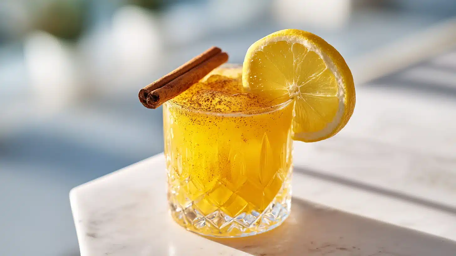 The 5-Minute Blood Sugar Support Drink Inspired by Dr Phil 14 A warm mug of the dr phil diabetes recipe featuring lemon and cinnamon.