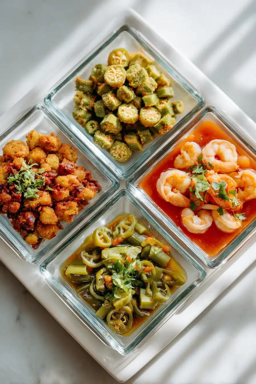 easy okra recipes pin