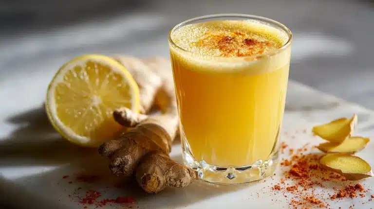 The honey trick recipe for men in a rustic glass jar on wood.