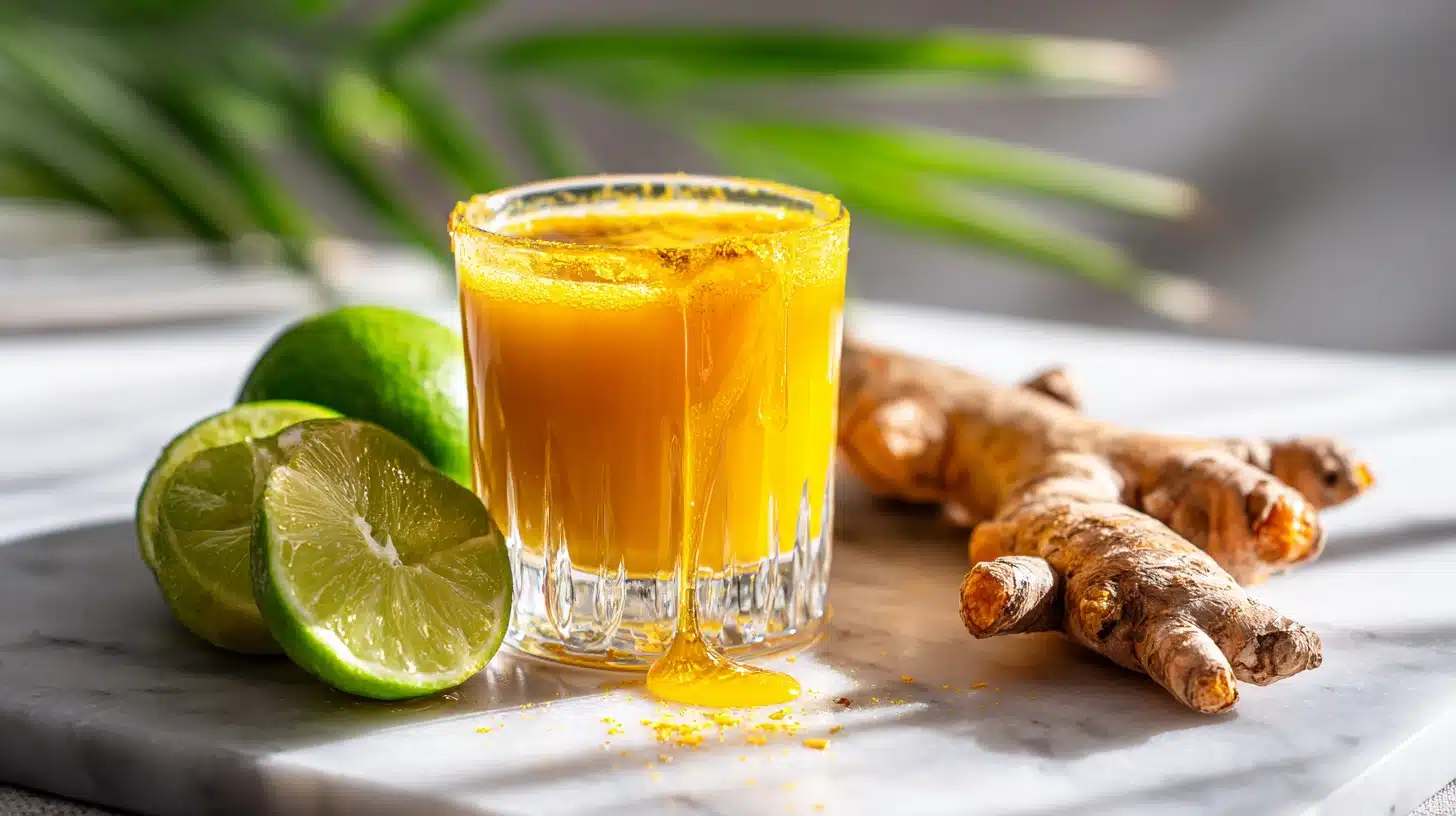 Golden Healing: A Traditional Jamu Juice Recipe for Daily Wellness 18 A glowing glass of turmeric tonic for a traditional jamu juice recipe