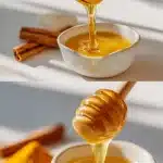 Warm glass of Korean honey citron drink with raw honey, lemon slices, and a cinnamon stick — the Korean honey ritual morning wellness drink